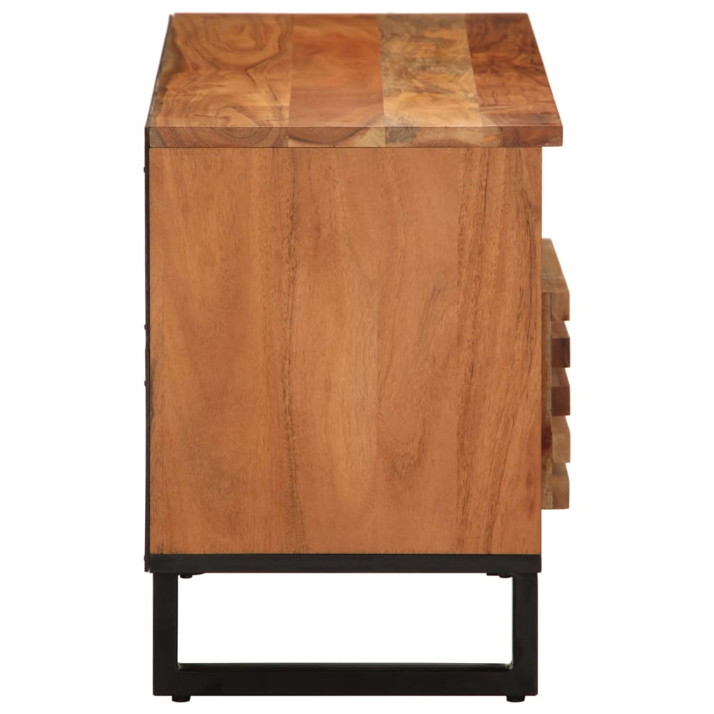 Tv-meubel 100x34x46 cm massief acaciahout is nu te koop bij PeponiXL, paradijselijk wonen!