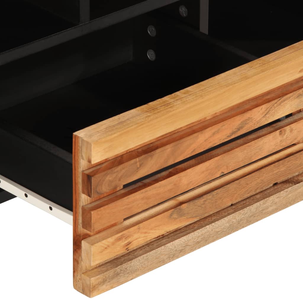 Tv-meubel 100x34x46 cm massief acaciahout is nu te koop bij PeponiXL, paradijselijk wonen!