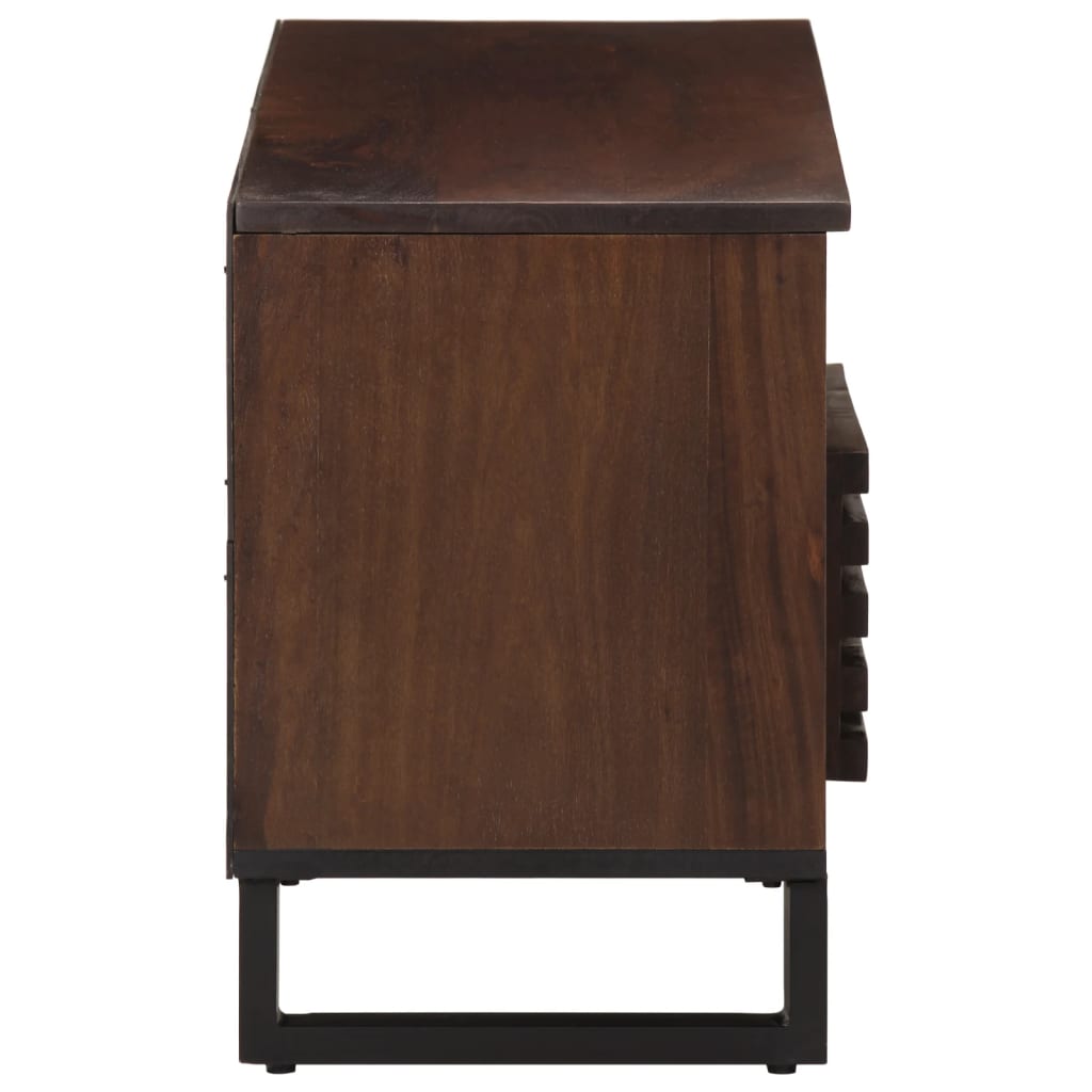 Tv-meubel 100x34x46 cm massief mangohout bruin is nu te koop bij PeponiXL, paradijselijk wonen!