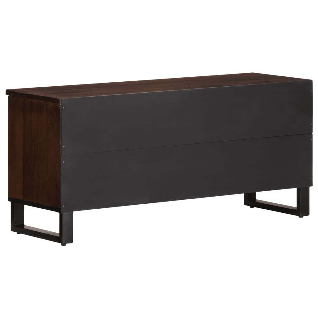 Tv-meubel 100x34x46 cm massief mangohout bruin is nu te koop bij PeponiXL, paradijselijk wonen!