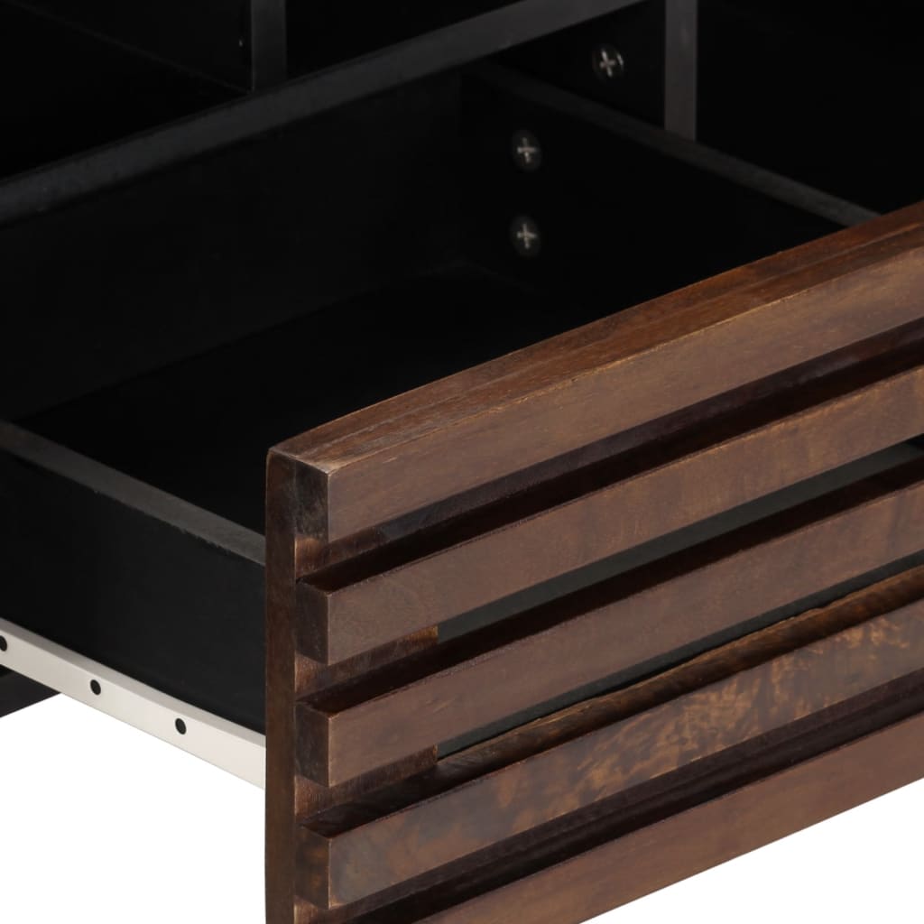 Tv-meubel 100x34x46 cm massief mangohout bruin is nu te koop bij PeponiXL, paradijselijk wonen!