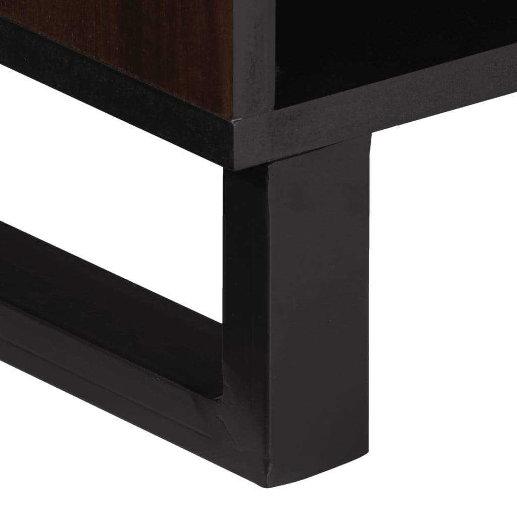 Tv-meubel 100x34x46 cm massief mangohout bruin is nu te koop bij PeponiXL, paradijselijk wonen!