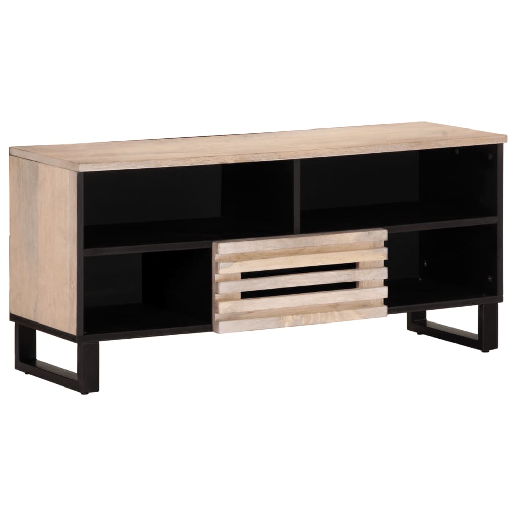 Tv-meubel 100x34x46 cm massief mangohout is nu te koop bij PeponiXL, paradijselijk wonen!