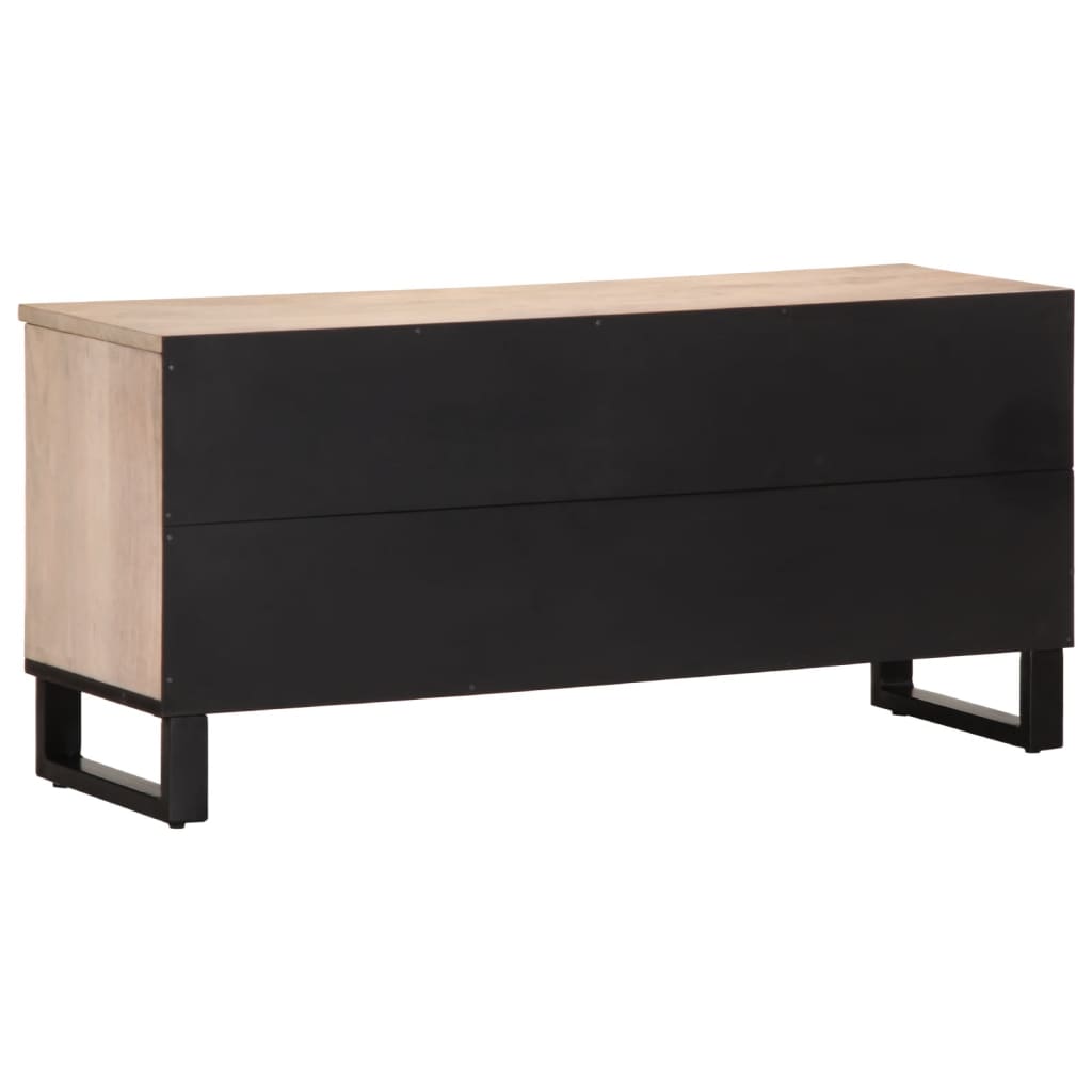 Tv-meubel 100x34x46 cm massief mangohout is nu te koop bij PeponiXL, paradijselijk wonen!