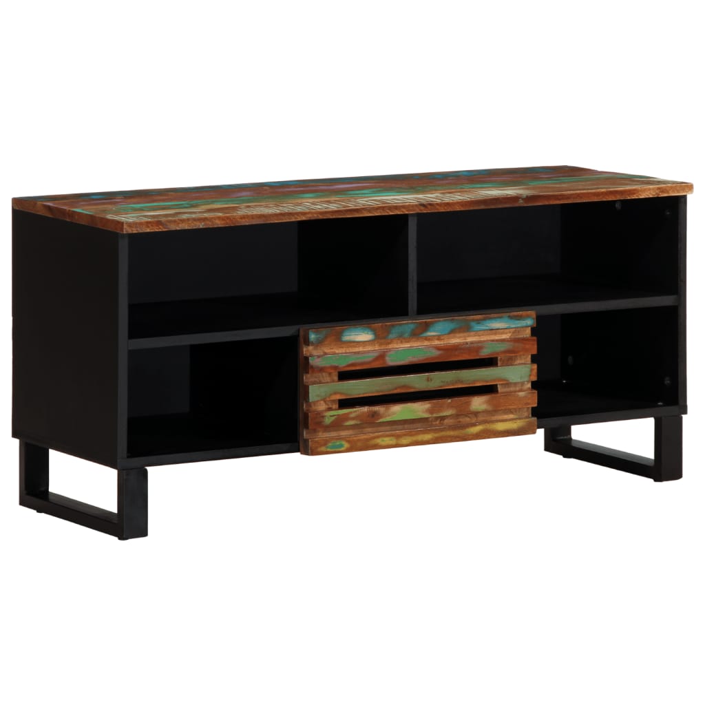Tv-meubel 100x34x46 cm massief acaciahout is nu te koop bij PeponiXL, paradijselijk wonen!