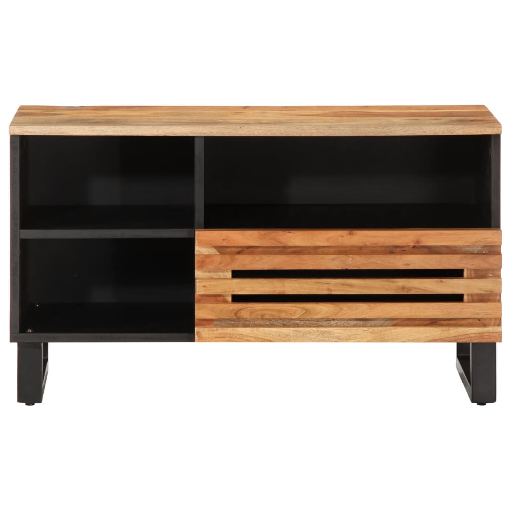 Tv-meubel 80x34x46 cm massief acaciahout is nu te koop bij PeponiXL, paradijselijk wonen!