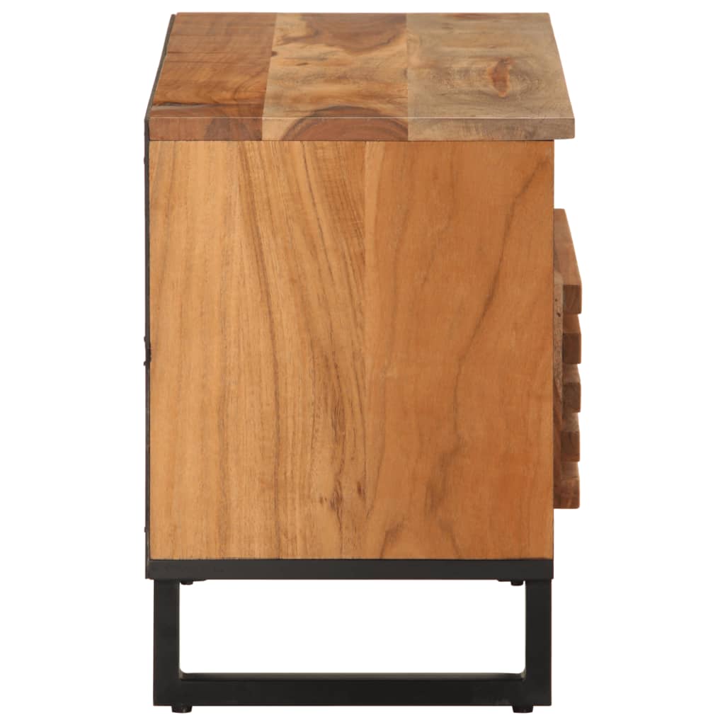 Tv-meubel 80x34x46 cm massief acaciahout is nu te koop bij PeponiXL, paradijselijk wonen!