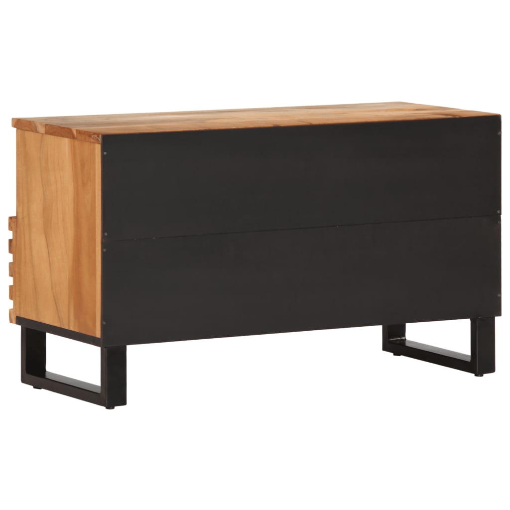 Tv-meubel 80x34x46 cm massief acaciahout is nu te koop bij PeponiXL, paradijselijk wonen!