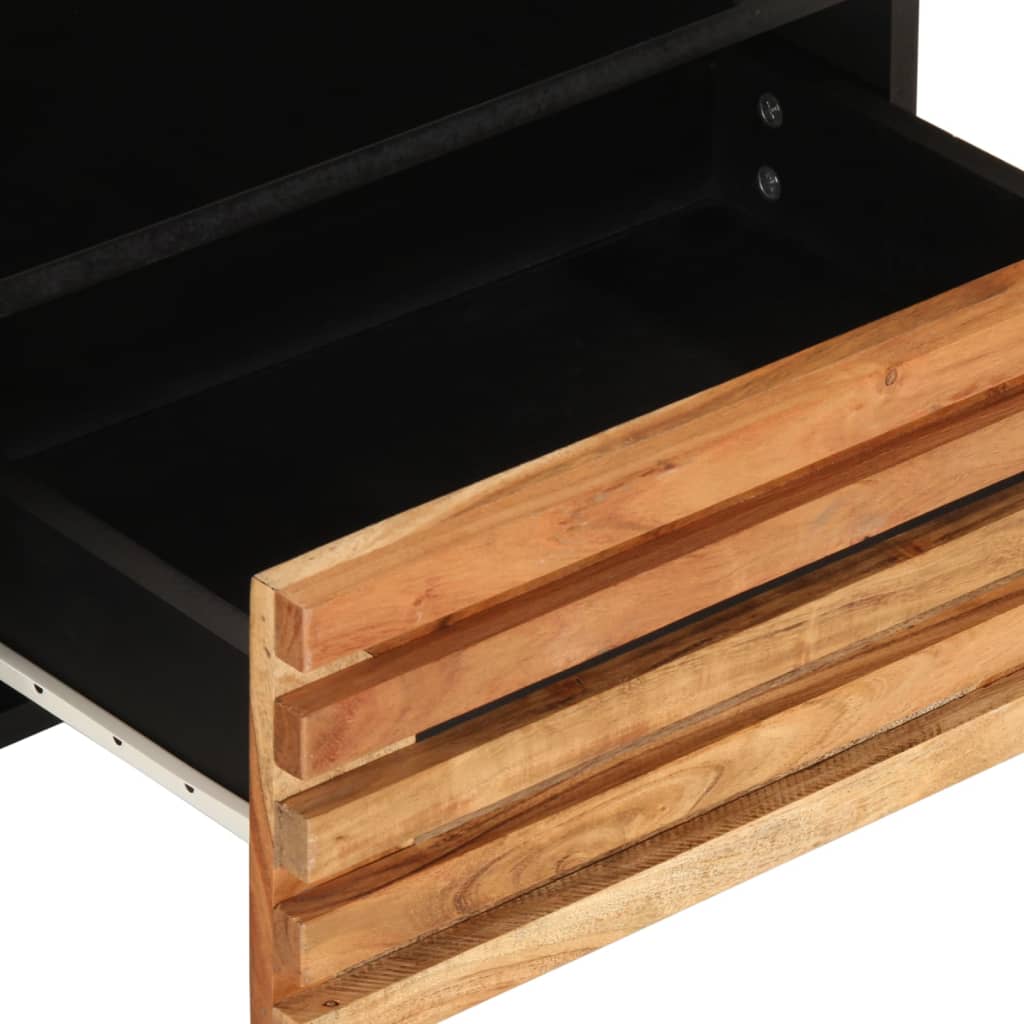 Tv-meubel 80x34x46 cm massief acaciahout is nu te koop bij PeponiXL, paradijselijk wonen!