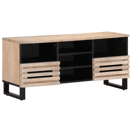 Tv-meubel 100x34x46 cm massief mangohout is nu te koop bij PeponiXL, paradijselijk wonen!