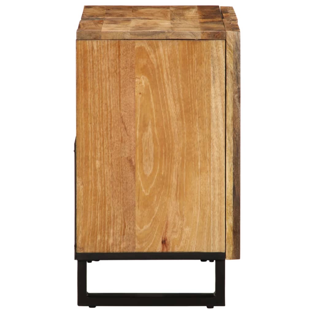 Wastafelkast 62x34x58 cm massief ruw mangohout is nu te koop bij PeponiXL, paradijselijk wonen!