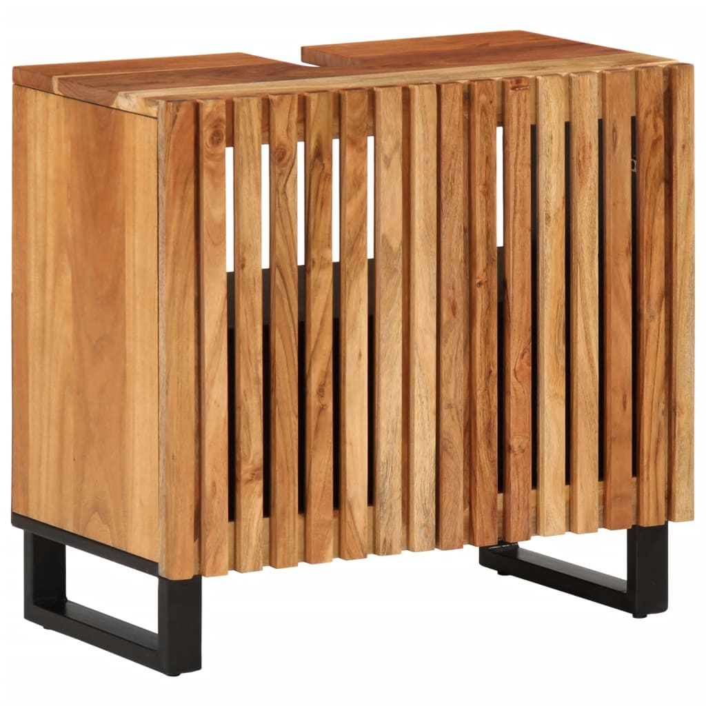 Wastafelkast 62x34x58 cm massief acaciahout is nu te koop bij PeponiXL, paradijselijk wonen!