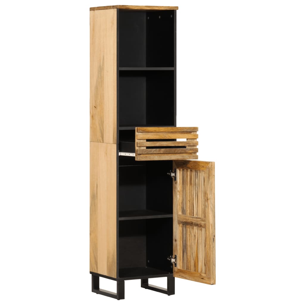Dressoir 38x34x160 cm massief ruw mangohout is nu te koop bij PeponiXL, paradijselijk wonen!