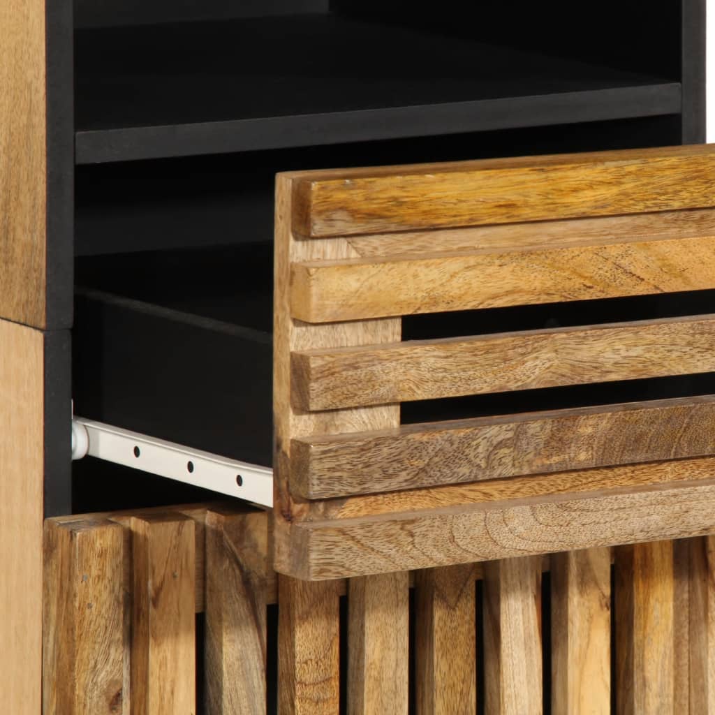 Dressoir 38x34x160 cm massief ruw mangohout is nu te koop bij PeponiXL, paradijselijk wonen!