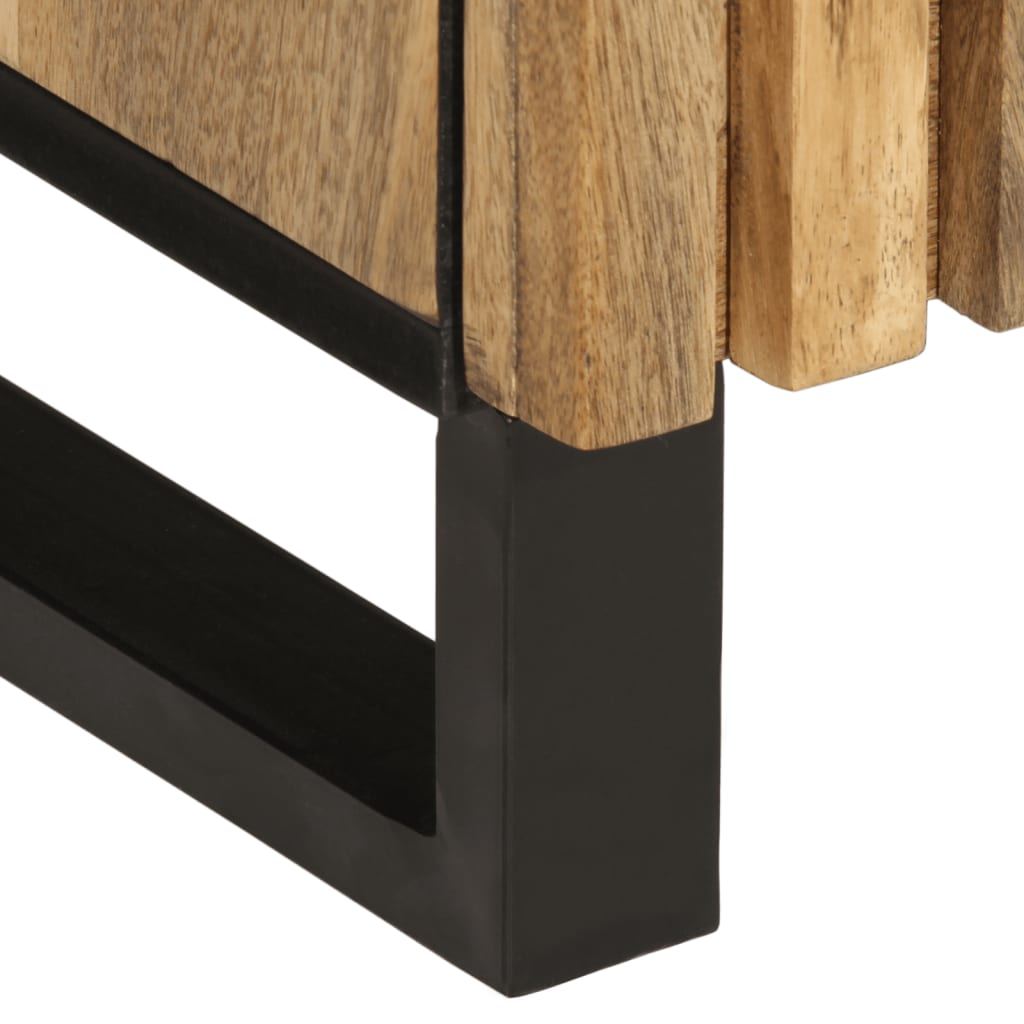Dressoir 38x34x160 cm massief ruw mangohout is nu te koop bij PeponiXL, paradijselijk wonen!
