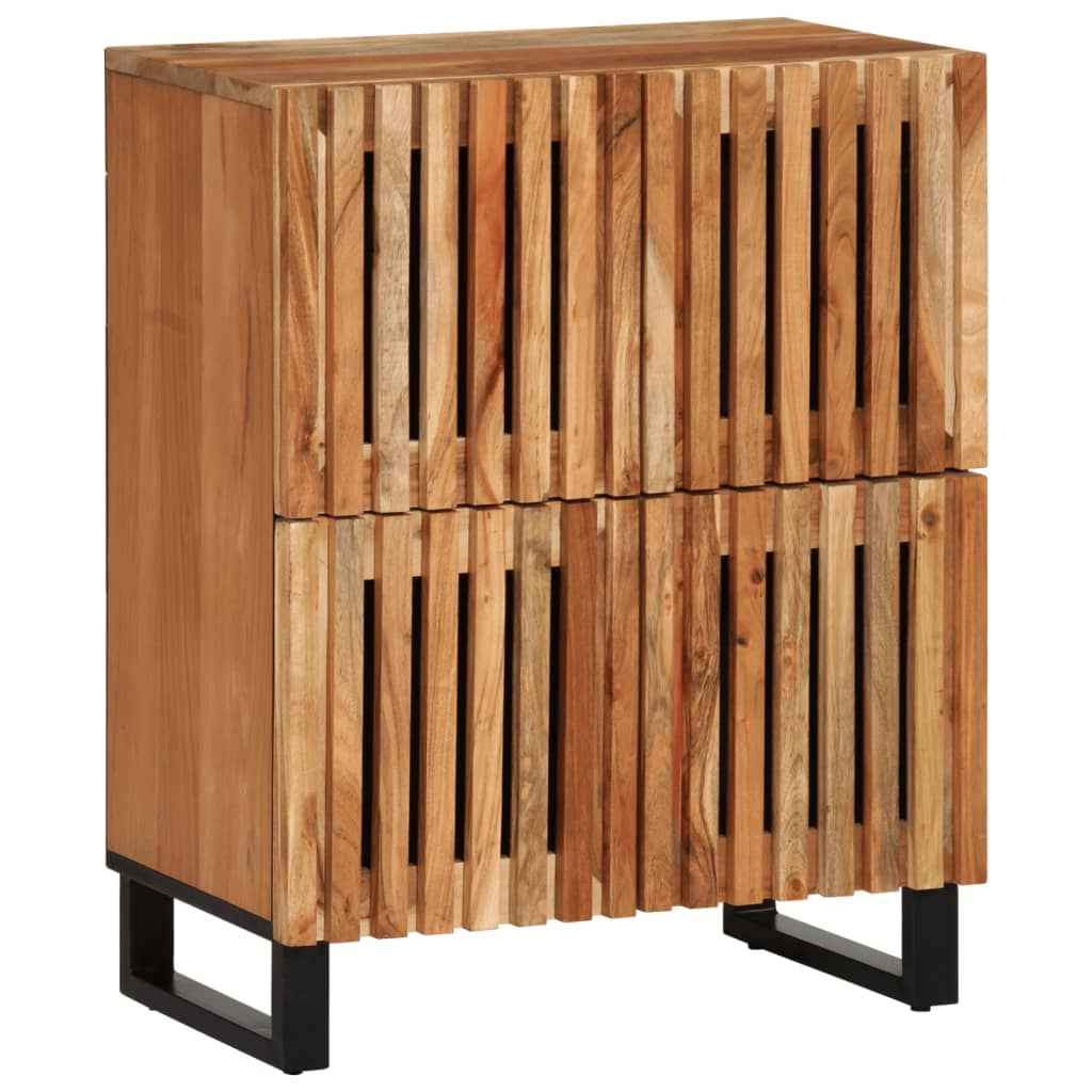 Dressoir 60x34x75 cm massief acaciahout is nu te koop bij PeponiXL, paradijselijk wonen!