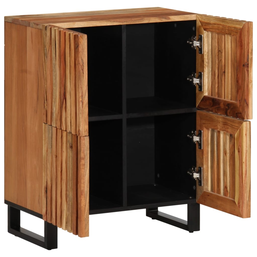 Dressoir 60x34x75 cm massief acaciahout is nu te koop bij PeponiXL, paradijselijk wonen!