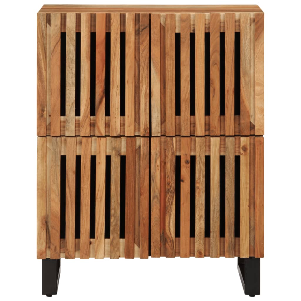 Dressoir 60x34x75 cm massief acaciahout is nu te koop bij PeponiXL, paradijselijk wonen!