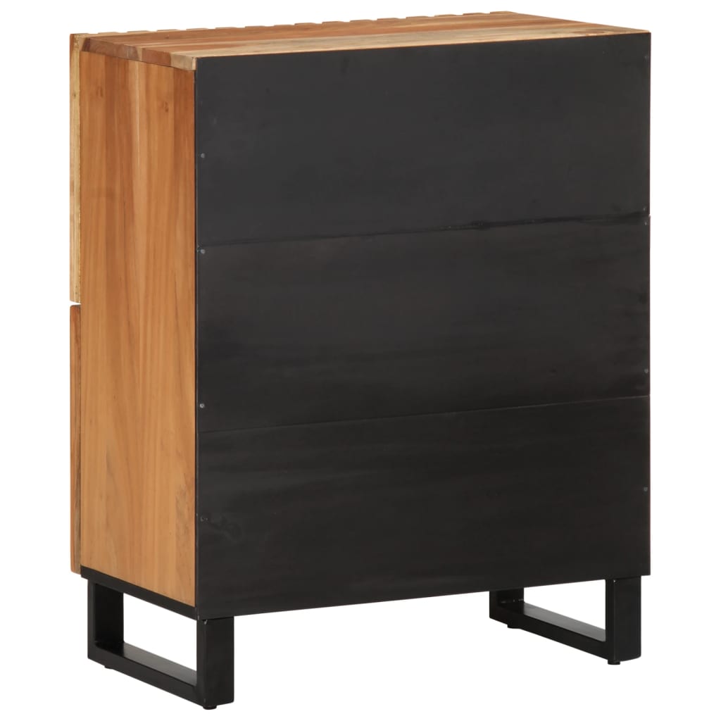 Dressoir 60x34x75 cm massief acaciahout is nu te koop bij PeponiXL, paradijselijk wonen!