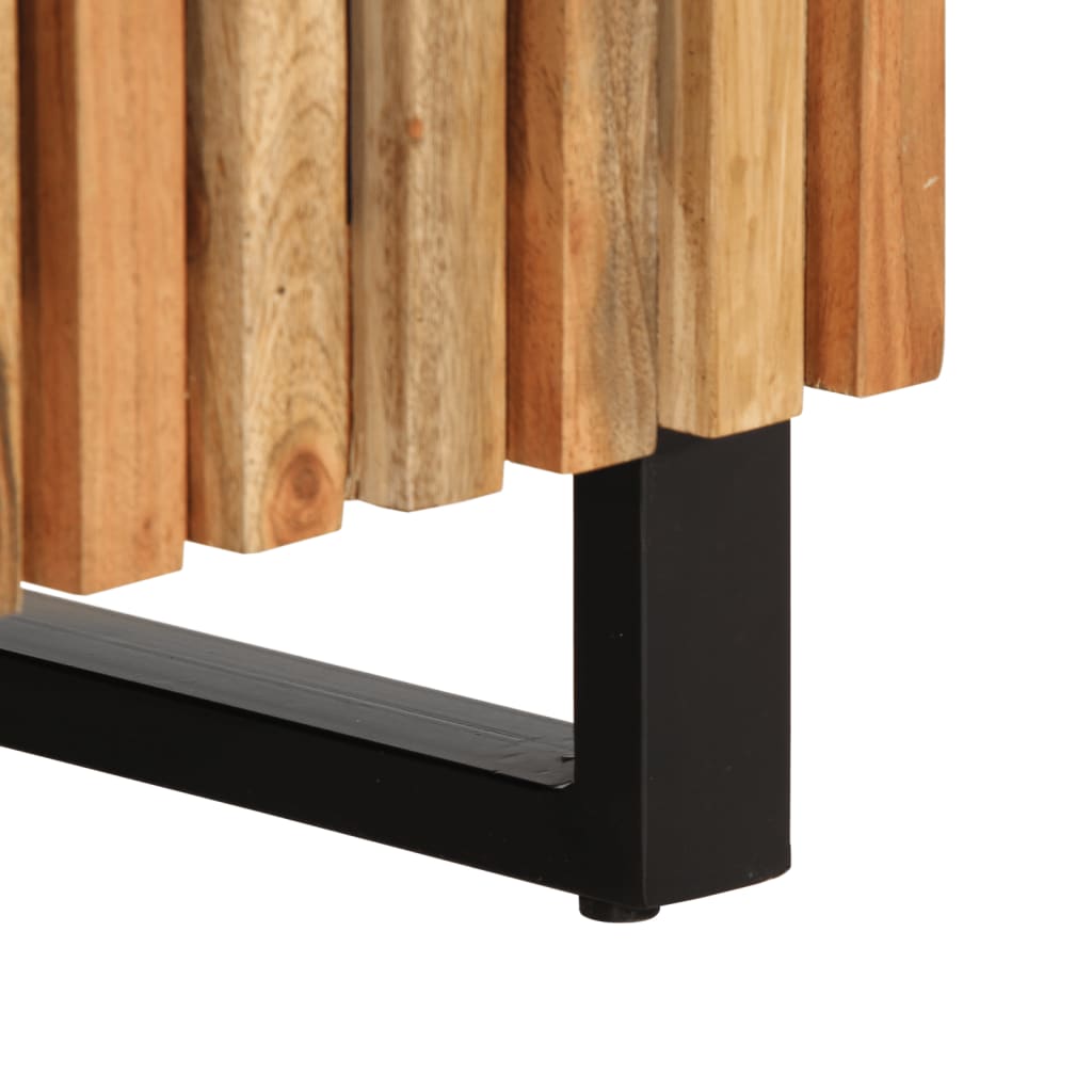 Dressoir 60x34x75 cm massief acaciahout is nu te koop bij PeponiXL, paradijselijk wonen!