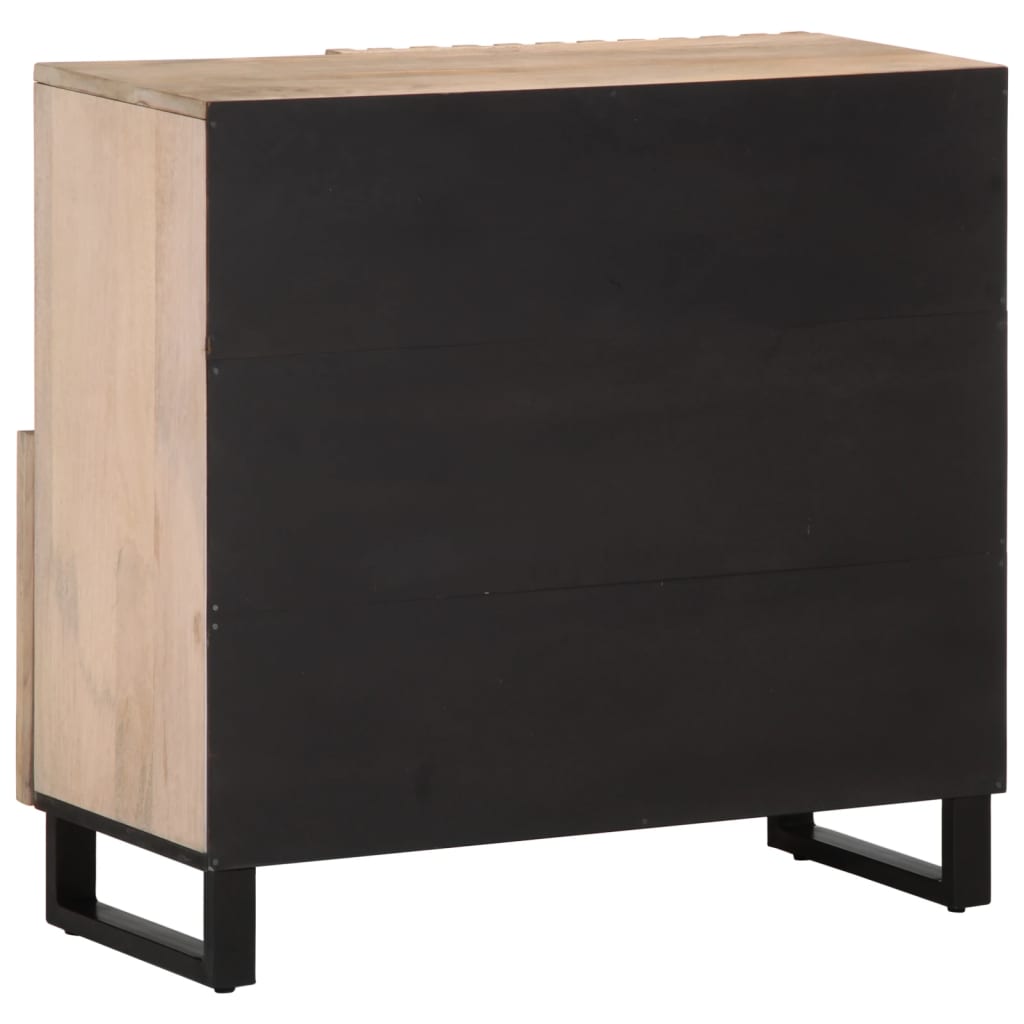 Dressoir 80x34x75 cm massief mangohout is nu te koop bij PeponiXL, paradijselijk wonen!