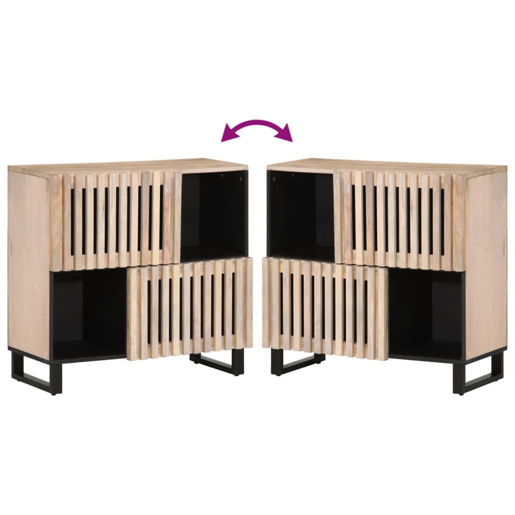 Dressoir 80x34x75 cm massief mangohout is nu te koop bij PeponiXL, paradijselijk wonen!