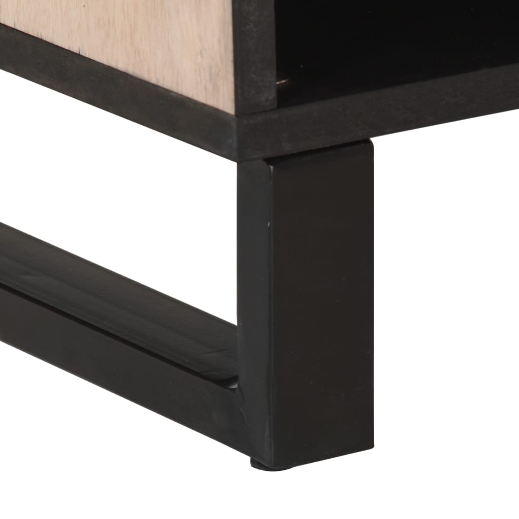 Dressoir 80x34x75 cm massief mangohout is nu te koop bij PeponiXL, paradijselijk wonen!