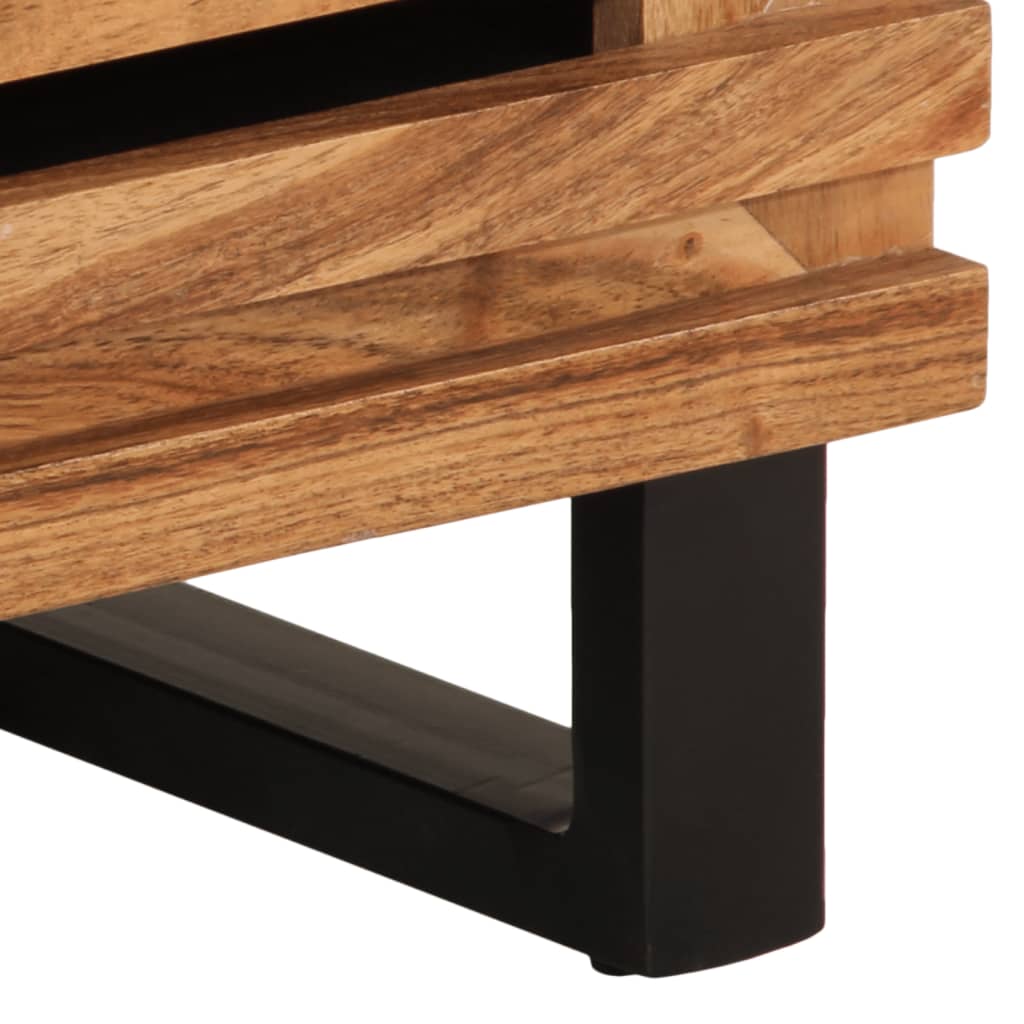 Hoge kast 60x34x100 cm massief acaciahout is nu te koop bij PeponiXL, paradijselijk wonen!