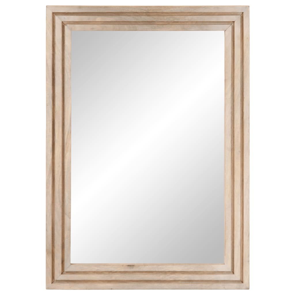 Badkamerspiegel 50x70 cm massief mangohout en glas is nu te koop bij PeponiXL, paradijselijk wonen!