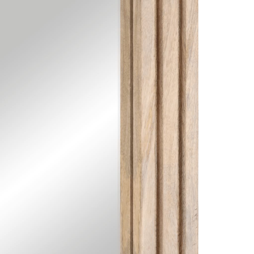 Badkamerspiegel 50x70 cm massief mangohout en glas is nu te koop bij PeponiXL, paradijselijk wonen!