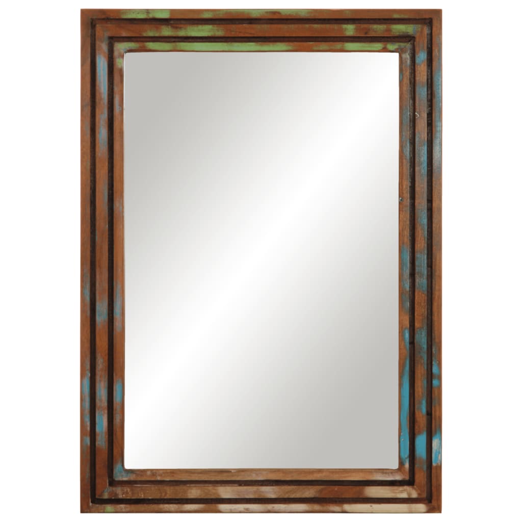 Badkamerspiegel 50x70 cm massief acaciahout en glas is nu te koop bij PeponiXL, paradijselijk wonen!