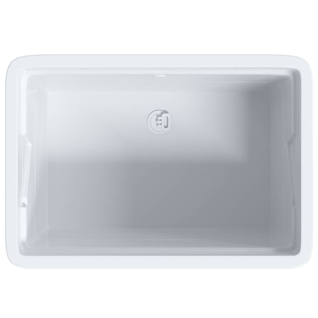 Waskuip 59x41x75 cm hars wit is nu te koop bij PeponiXL, paradijselijk wonen!