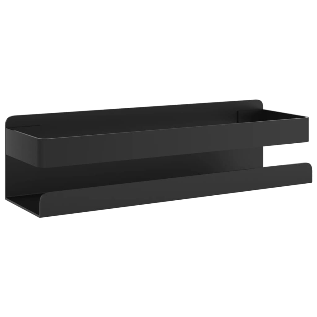 Doucherekje 23x6,5x6 cm geborsteld 304 roestvrij staal matzwart is nu te koop bij PeponiXL, paradijselijk wonen!