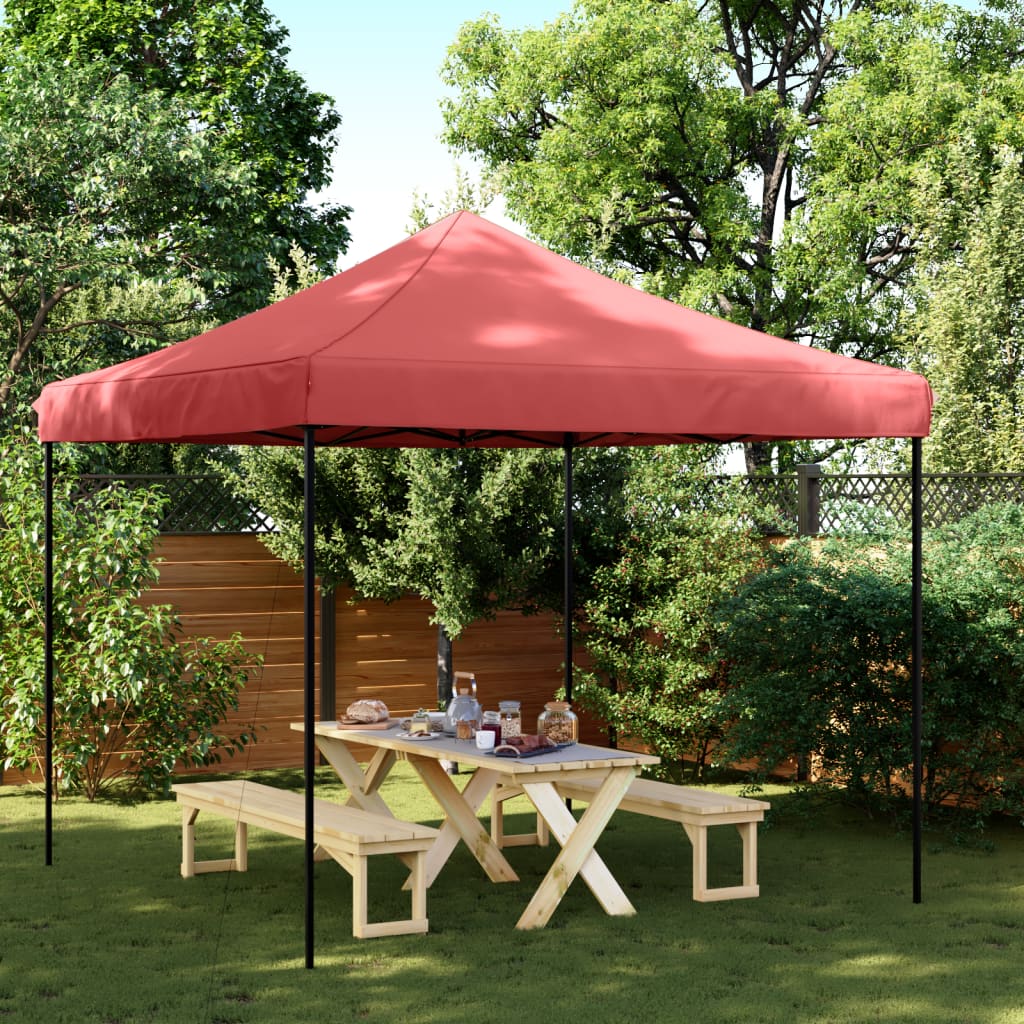 Partytent inklapbaar pop-up 292x292x315 cm bordeauxrood is nu te koop bij PeponiXL, paradijselijk wonen!
