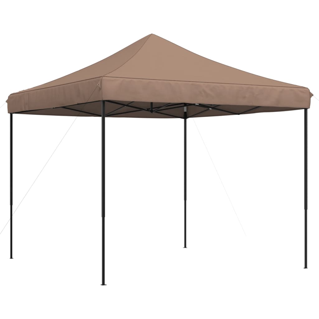 Partytent inklapbaar pop-up 292x292x315 cm bruin is nu te koop bij PeponiXL, paradijselijk wonen!