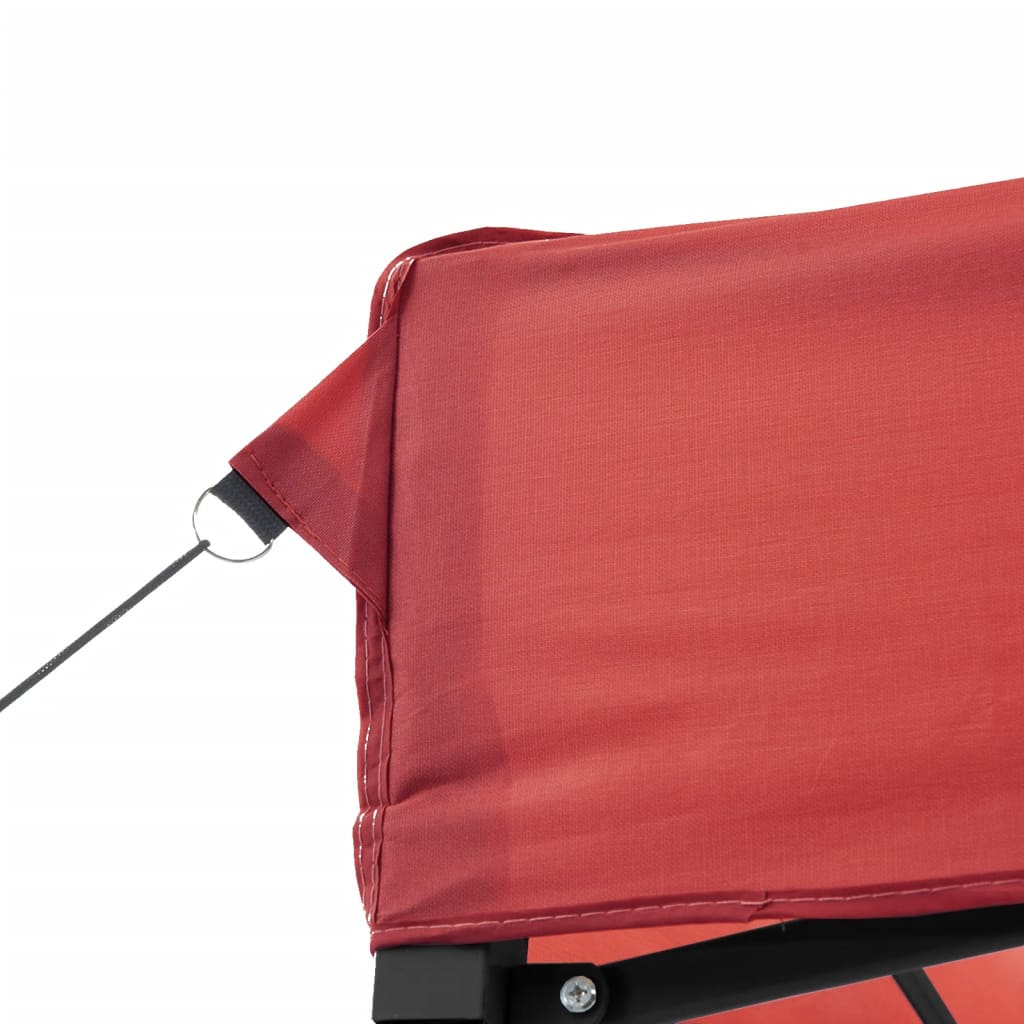Partytent inklapbaar pop-up met 2 zijwanden bordeauxrood is nu te koop bij PeponiXL, paradijselijk wonen!