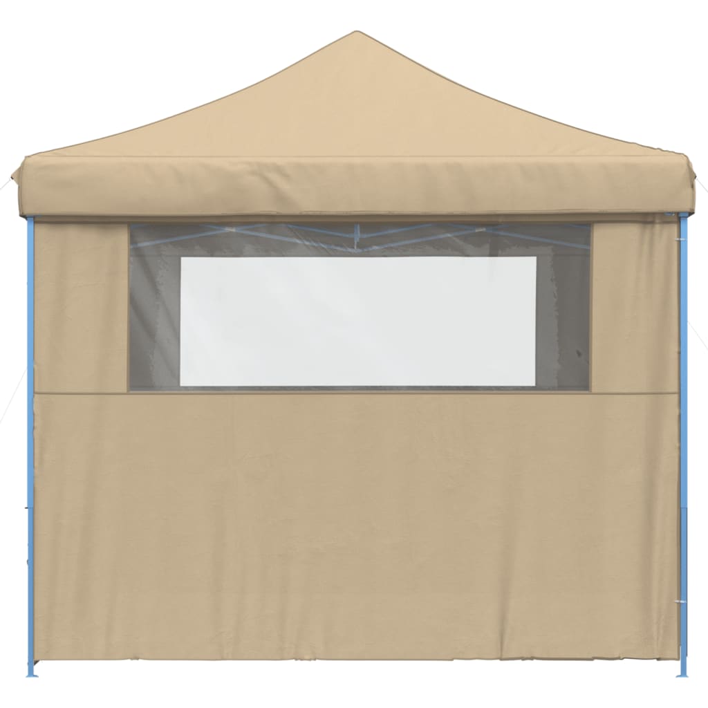 Partytent inklapbaar pop-up met 4 zijwanden beige is nu te koop bij PeponiXL, paradijselijk wonen!
