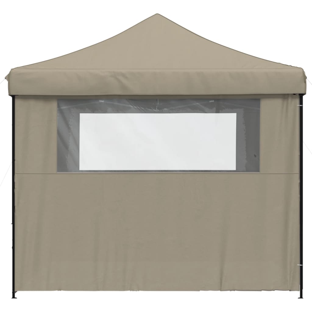 Partytent inklapbaar pop-up met 4 zijwanden taupe is nu te koop bij PeponiXL, paradijselijk wonen!