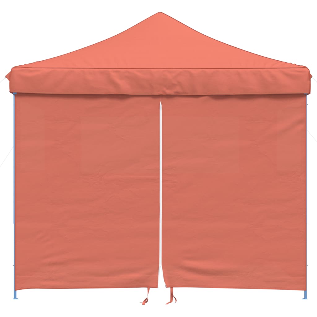 Partytent inklapbaar pop-up met 4 zijwanden terracottakleurig is nu te koop bij PeponiXL, paradijselijk wonen!