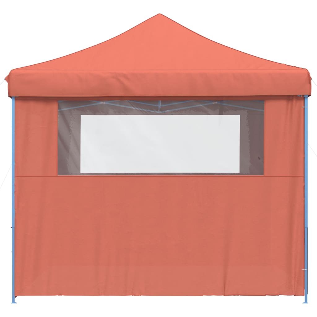 Partytent inklapbaar pop-up met 4 zijwanden terracottakleurig is nu te koop bij PeponiXL, paradijselijk wonen!