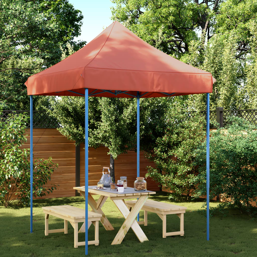 Partytent inklapbaar pop-up 200x200x306 cm terracotta is nu te koop bij PeponiXL, paradijselijk wonen!