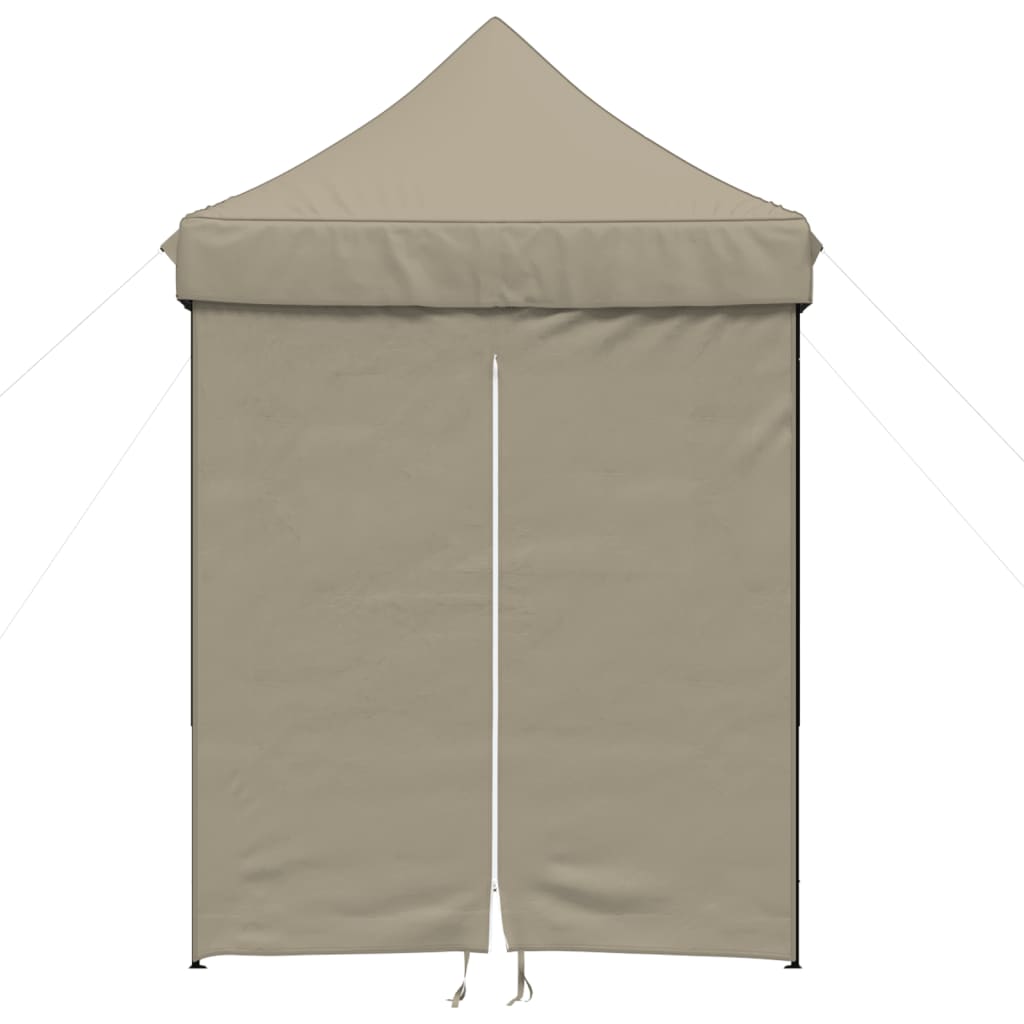 Partytent inklapbaar pop-up met 4 zijwanden taupe is nu te koop bij PeponiXL, paradijselijk wonen!