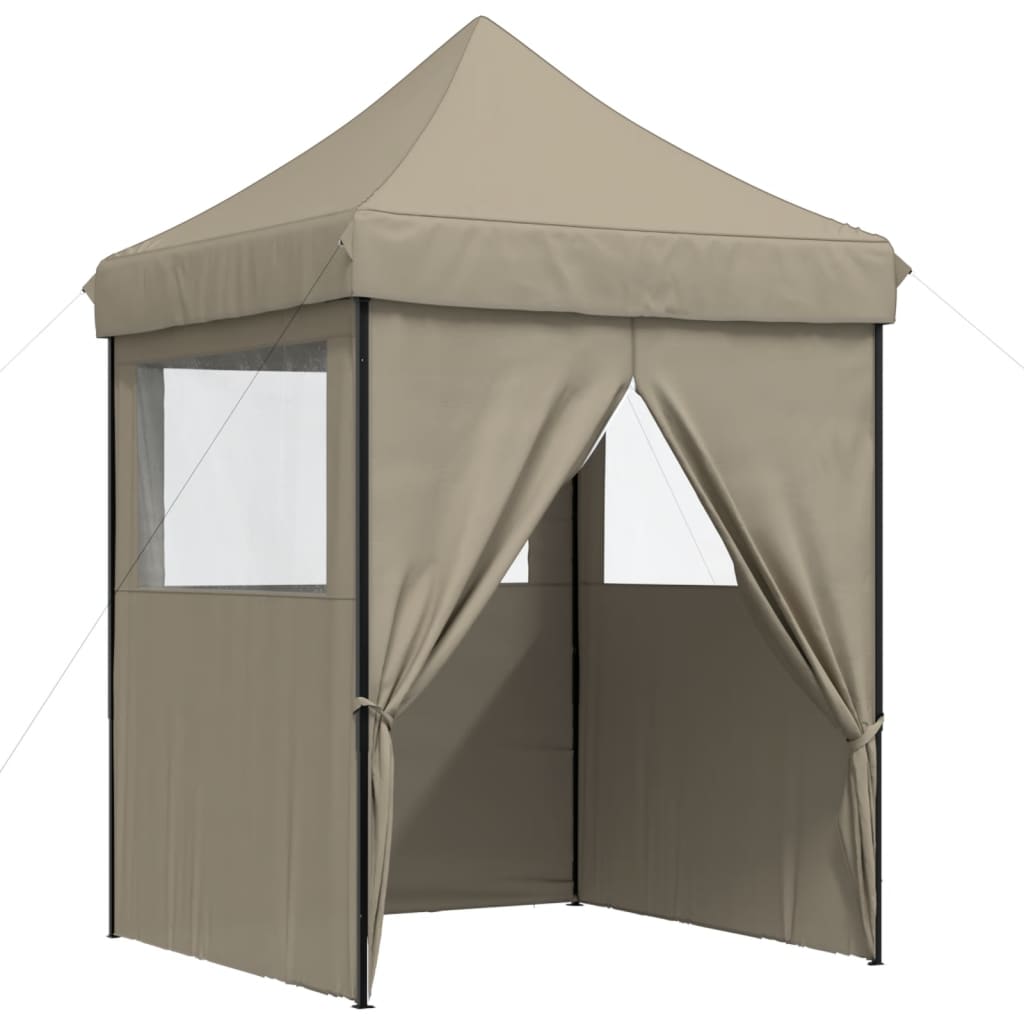Partytent inklapbaar pop-up met 4 zijwanden taupe is nu te koop bij PeponiXL, paradijselijk wonen!