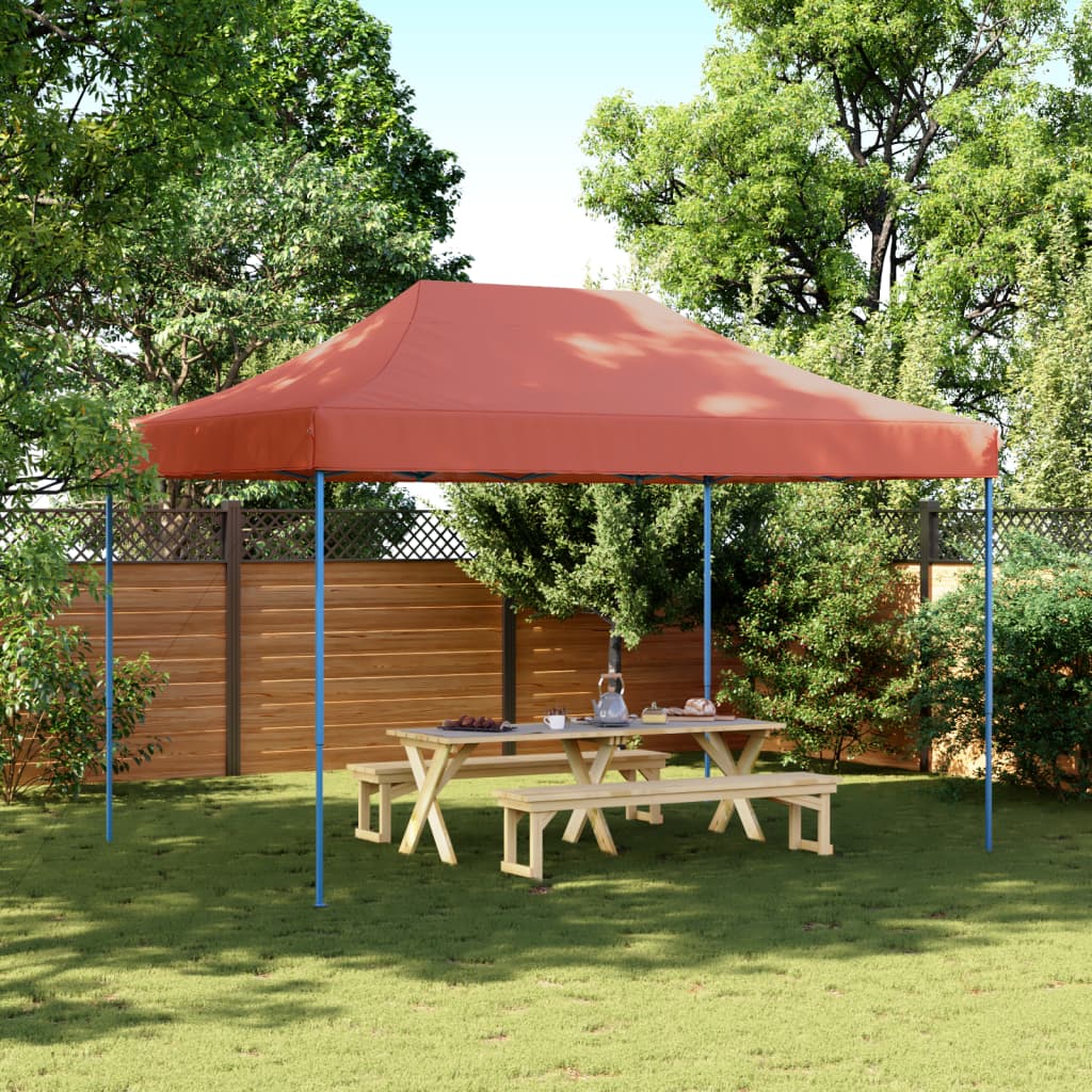 Partytent inklapbaar pop-up 410x279x315 cm terracotta is nu te koop bij PeponiXL, paradijselijk wonen!