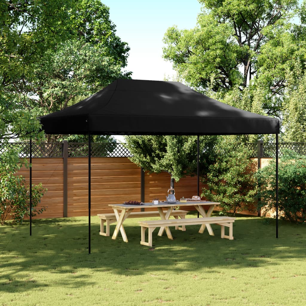 Partytent inklapbaar pop-up 410x279x315 cm zwart is nu te koop bij PeponiXL, paradijselijk wonen!