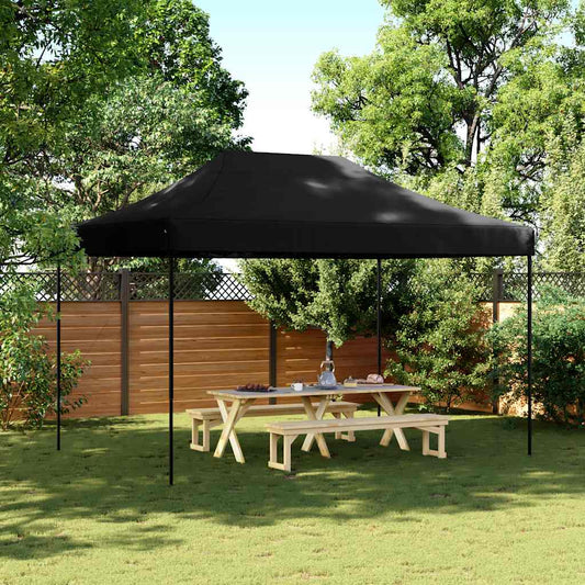 Partytent inklapbaar pop-up 410x279x315 cm zwart is nu te koop bij PeponiXL, paradijselijk wonen!