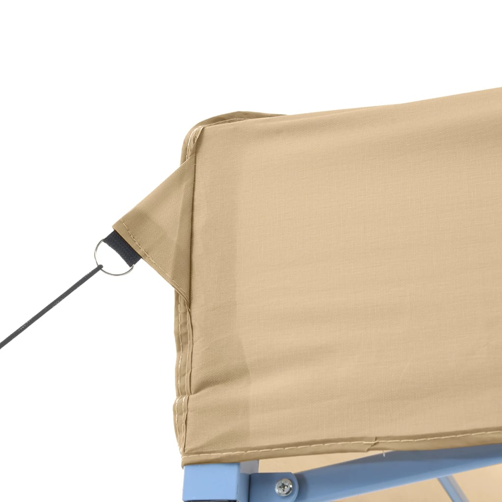 Partytent inklapbaar pop-up met 3 zijwanden beige is nu te koop bij PeponiXL, paradijselijk wonen!