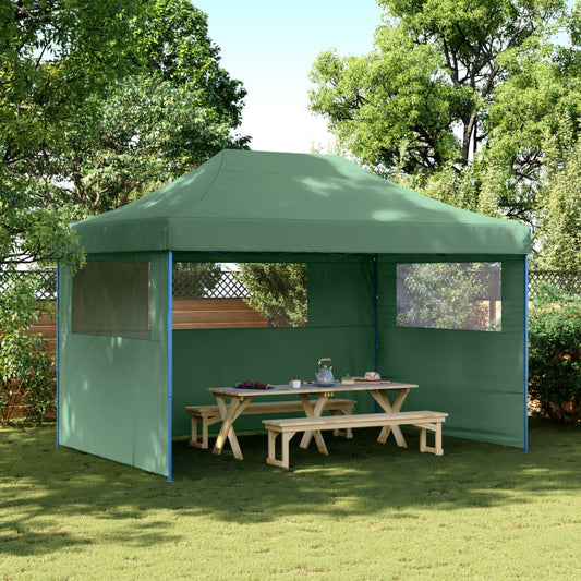 Partytent inklapbaar pop-up met 3 zijwanden groen is nu te koop bij PeponiXL, paradijselijk wonen!