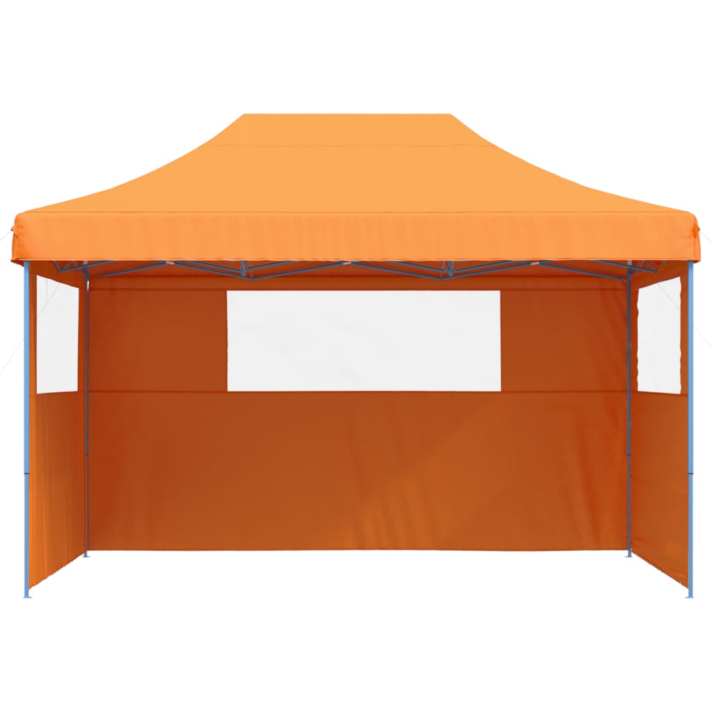 Partytent inklapbaar pop-up met 3 zijwanden oranje is nu te koop bij PeponiXL, paradijselijk wonen!