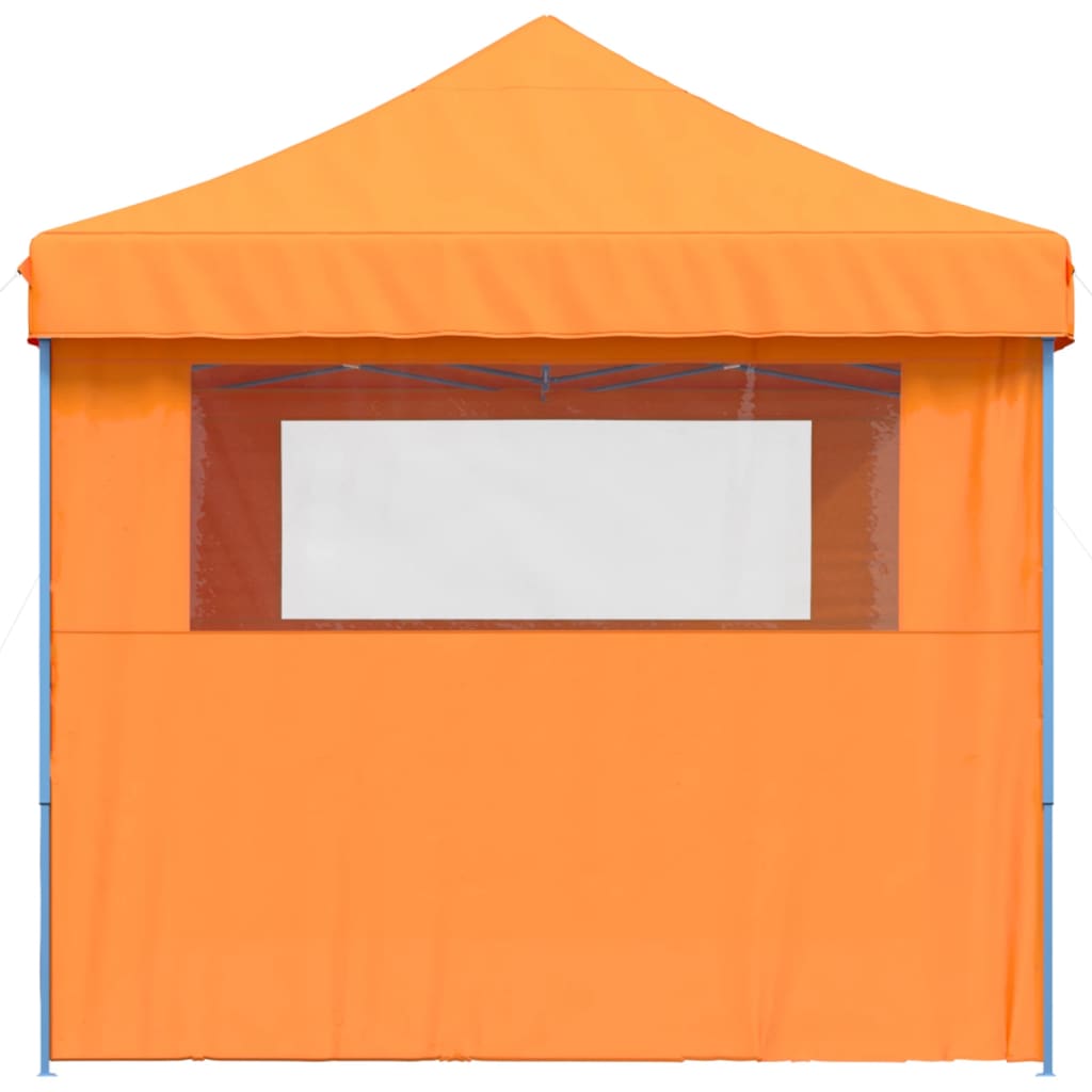 Partytent inklapbaar pop-up met 3 zijwanden oranje is nu te koop bij PeponiXL, paradijselijk wonen!